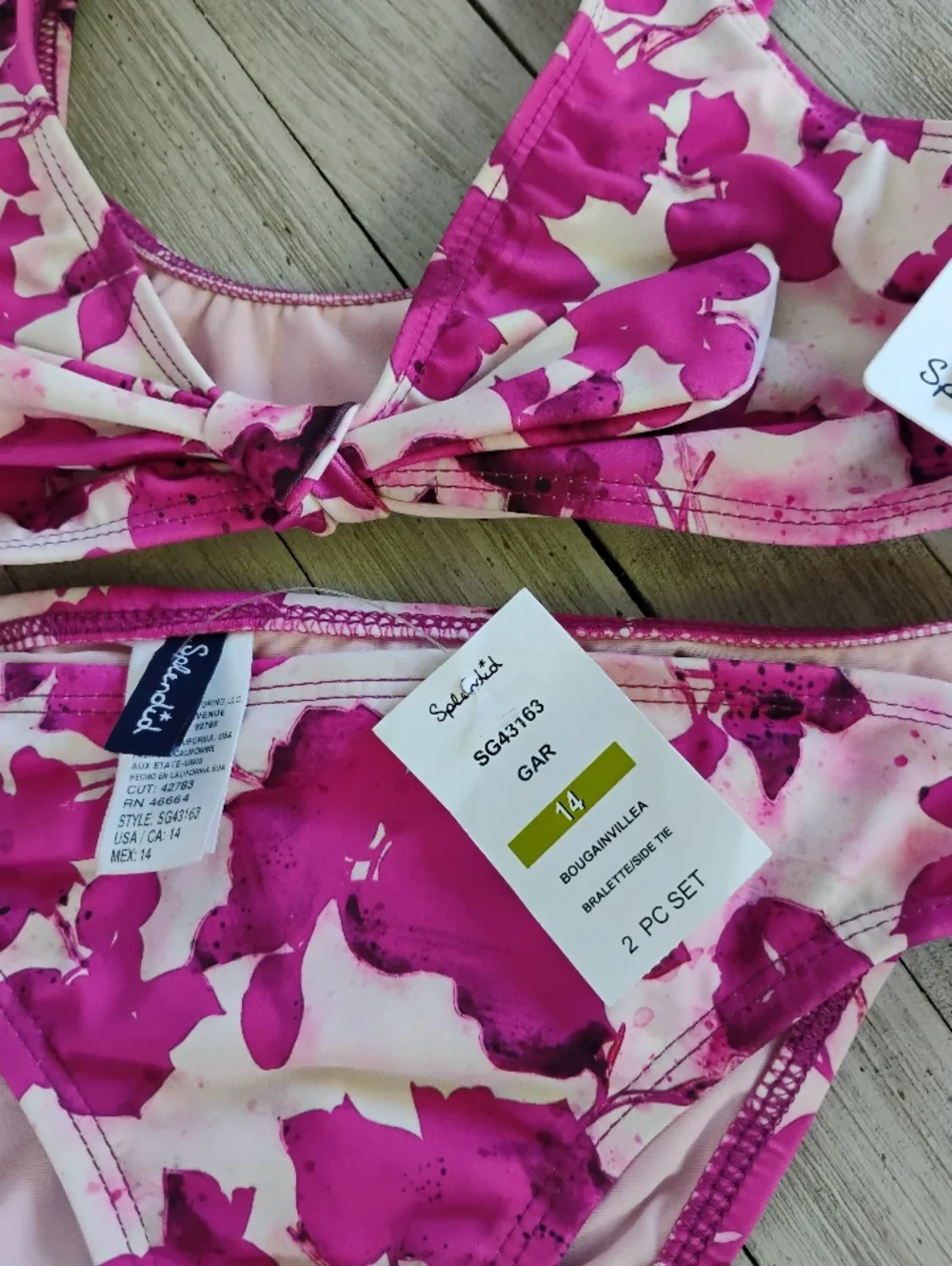SPLENDID Girl 14 Swin Suit Two Piece NEW WITH TAGS & FREE SWIM GOGGLES